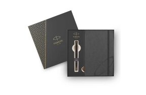 PARKER I.M. CORE METALLIC BLACK BT BALLPEN + ΔΩΡΟ ΣΗΜΕΙΩΜΑΤΑΡΙΟ